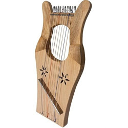 Mid-East Mini Kinnor Harp - Light - Walnut
