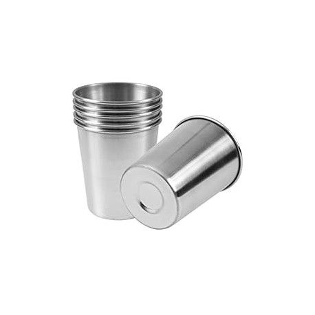 6 Pack 8 Ounce 230ml Stainless Steel Cups Shatterproof