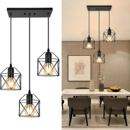 3-Light Hanging Pendant Light Fixtures