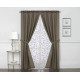 84" Window Curtain Panel 6-Piece Set