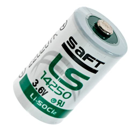 3.6V 1/2AA Lithium Battery, 3.6 Volt 1200mAh