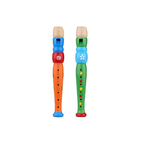 2PCS Wooden Kid Flute Musical Instrument