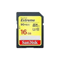 SanDisk 16GB Extreme SDHC UHS-I Memory Card - 90MB/s