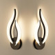 2-Pack Modern Indoor Wall Sconce 10W LED Black Dimmable