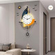 23" Round Analog Wall Clock for Living Room Decor