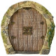 Miniature Fairy Garden Enchanted Gnome Home Door, Brown