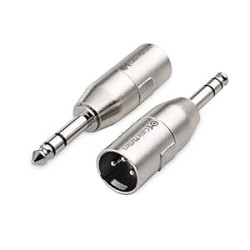 2-Pack 6.35mm 1/4 Inch TRS to XLR Adapter