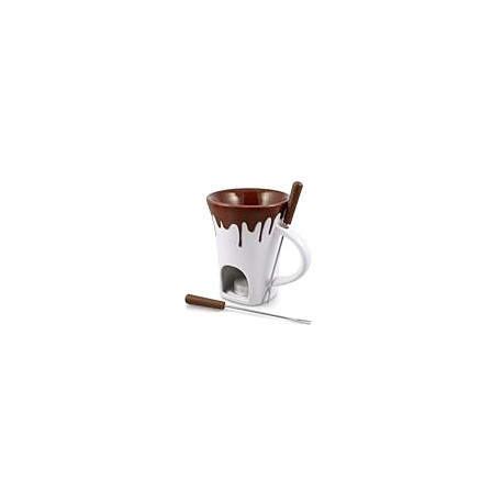 4-Piece Nostalgia Chocolate Fondue Mug Set