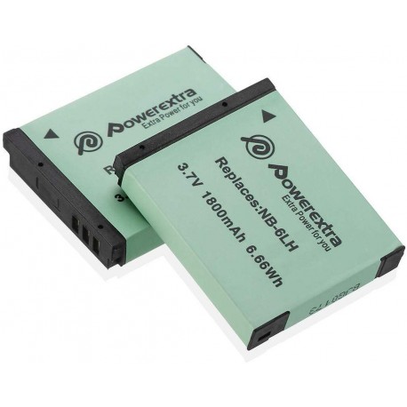 2 Pack Replacement Canon NB-6LH / NB-6L Battery