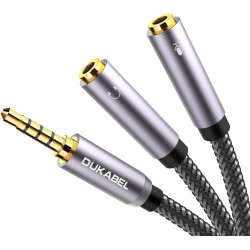 Headsets Splitter Adapter, 3.5mm Jack Separate