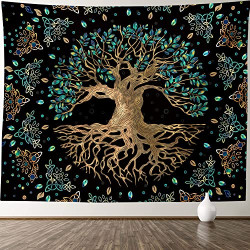 Life Tree Tapestry Wall Hanging - Bohemian Hippie