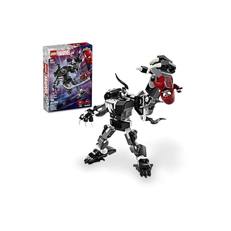 LEGO Marvel Venom Mech Armor vs. Miles Morales