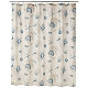 Coastal Shower Curtains for Bathroom, 72 X 72, Blue