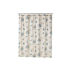 Coastal Shower Curtains for Bathroom, 72 X 72, Blue