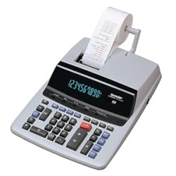 Sharp 12-Digit Print Calculator Desktop Size Adding Machine