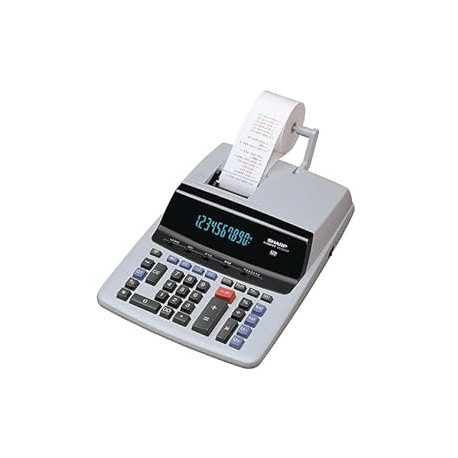 Sharp 12-Digit Print Calculator Desktop Size Adding Machine