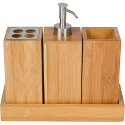 Bath Set Bath Caddy - 100% Natural Bamboo
