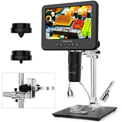 3 Lens 7 inch HDMI Digital Microscope 2000X for Soldering