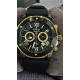Bulova Marine Star Black Gold Case/Black Rubber Strap Men's