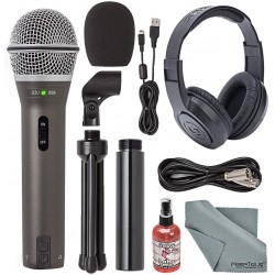 Samson Q2U Handheld Dynamic USB Microphone Recording and Podcasting Kit