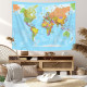 Map Tapestry, World Map Tapestries