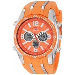 Sport Men's US9285 Orange and Silver-tone Watch