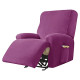 4-Piece Ultra Soft Velvet Recliner Chair Slipcover