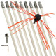 Chimney Cleaning Brush Fireplace Flue Sweep Whip Cleaner Tools 30 Feet