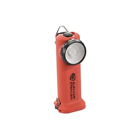 Streamlight 90540 Survivor 175-Lumen Alkaline Safety-Rated Firefighter Right Angle Flashlight, Orange