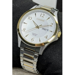 Citizen Quartz Two Tone Stainless Steel Men's Watch BF2005-54A