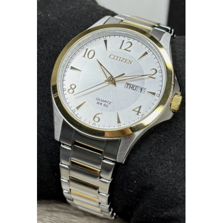 Citizen Quartz Two Tone Stainless Steel Men's Watch BF2005-54A