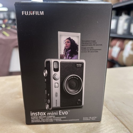 Fujifilm instax mini Evo Hybrid Instant Camera - Black