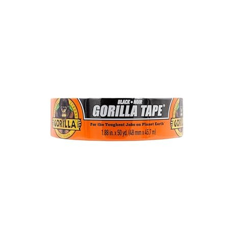 Gorilla Duct Tape, Black Tape, 1.88" x 50 yd