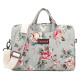 Rose Pattern Water Resistant Laptop Shoulder Messenger Bag