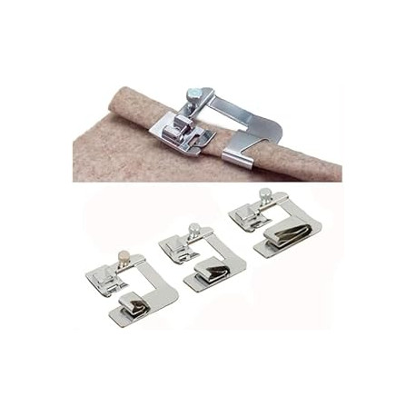 3 Sizes Wide Rolled Hem Pressure Foot Sewing Machine