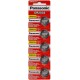 Panasonic CR2032 Lithium 3 Volt Battery (5 pieces)