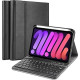 ProCase Wireless Keyboard Case for iPad Mini 7/6, Detachable Protective Cover - Black