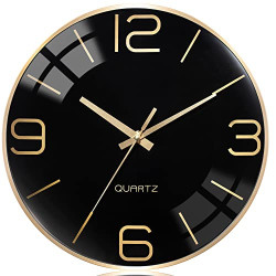 12 Inch Silent Modern Wall Clocks Battery Operated