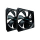 APEVIA AF212S-BK 120mm 4pin Molex & 3pin Motherboard Silent Black Case Fan (4-pk)