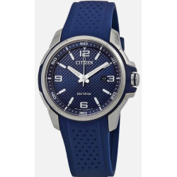 Citizen AR Blue Dial Blue Polyurethane Eco-Drive Men's Watch