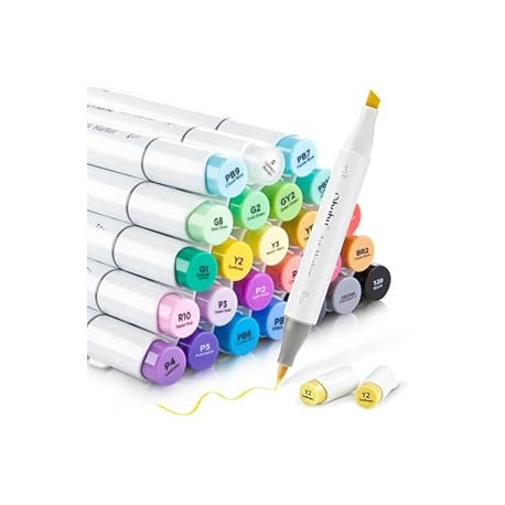 24 Basic Colors of Ohuhu Markers Honolulu