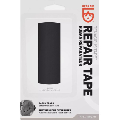 GEAR AID Tenacious Tape Ripstop Nylon Repair Tape for Fabric and Vinyl, 3” x 20”