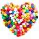 240 Pieces 1 Inch Assorted Pom Poms Christmas Pompoms for Hobby Supplies
