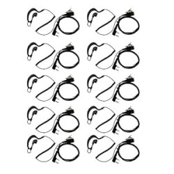 1 pack 10 Walkie Talkieds Earpiece Headset