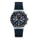 Swatch Casual Unisex Watch Blue Quartz Blue Grid