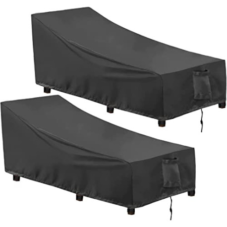 Outdoor Waterproof Patio Chaise Lounge Chair Cover