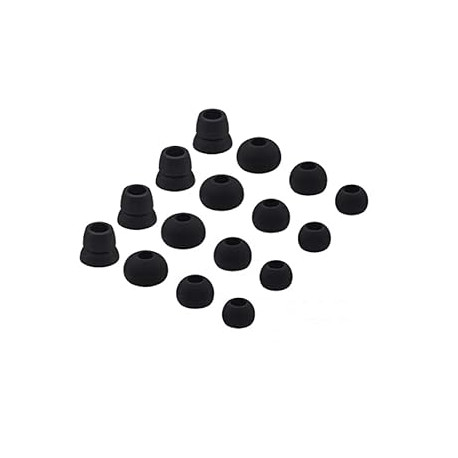 16PCS 8 Pairs with 4 Size Options for Powerbeats Black pbb16