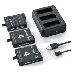 3 Packs Replacement Batteries for DJI Osmo Action 5pro