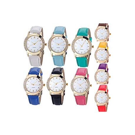 10 Pack Wholesale Women Watches Leather