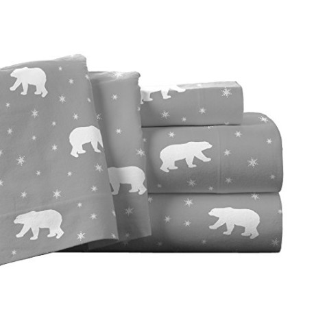 Oversized Flat Sheet, Twin XL, Polar Bear